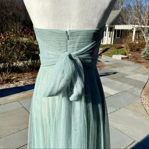 NWT Anthropologie BHLDN Jenny Yoo Ryder Convertible Maxi Dress in Seaglass Green - Picture 13 of 15